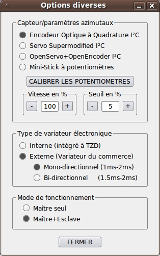 Options matrielles et comportementales