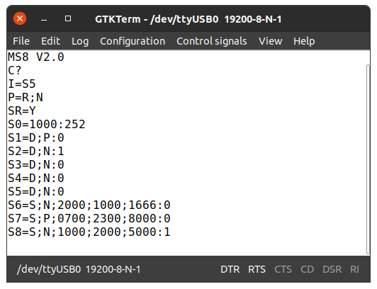 Paramtrage du dcodeur MS8 V2